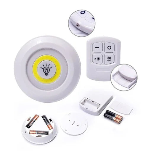 3 Pcs Wireless LED Lights Closet Lights with Remote Control
